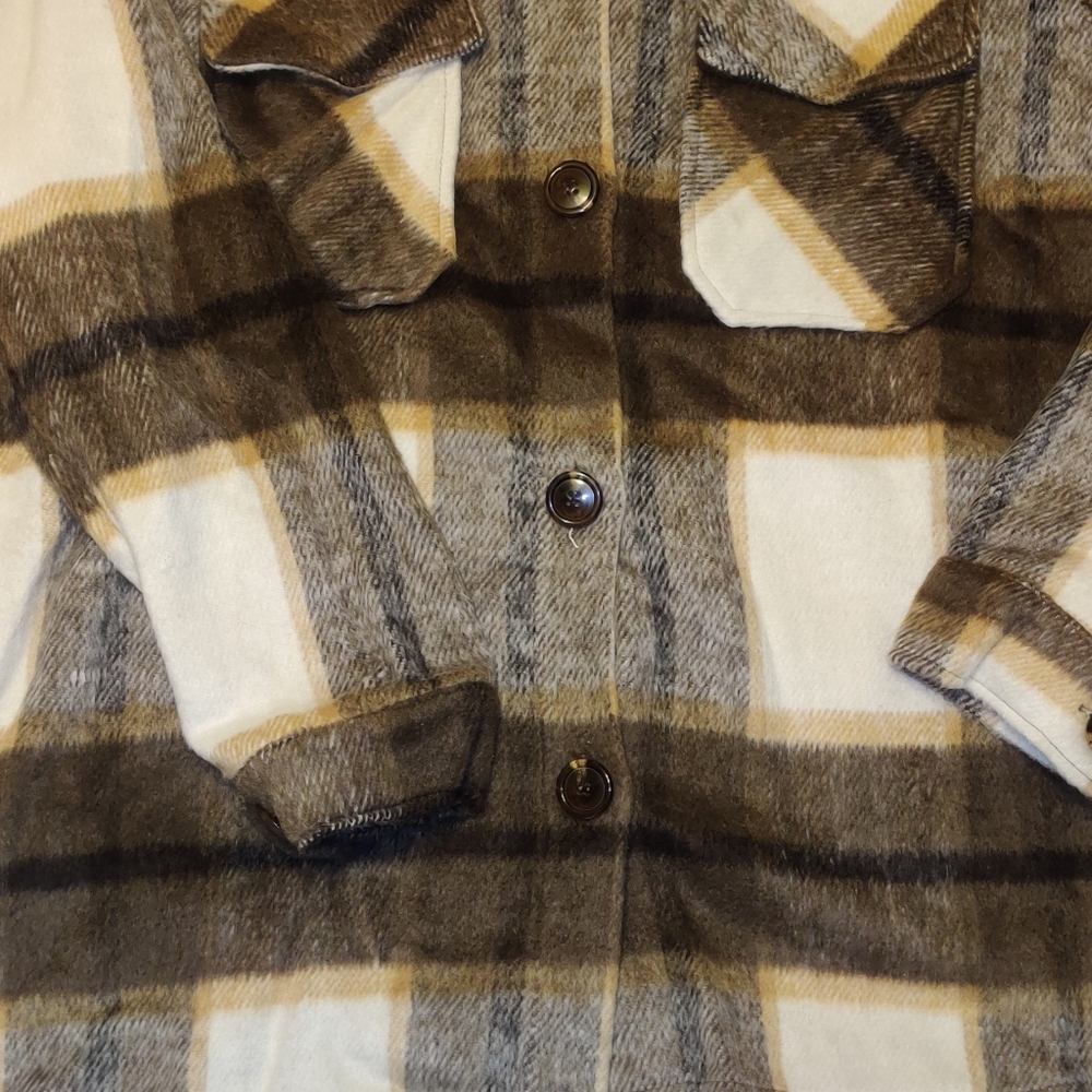 Plaid Shacket Flannel - Picture 2 of 16